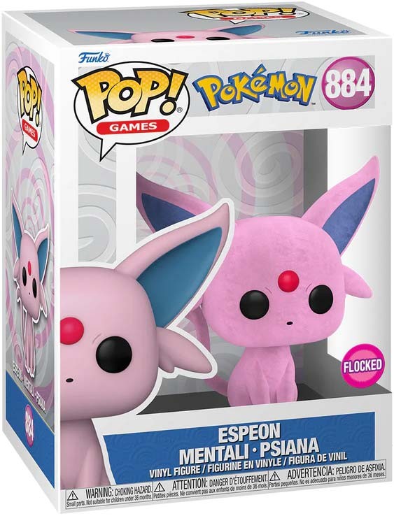 Funko Pop Pokemon Espeon 884 Flocked