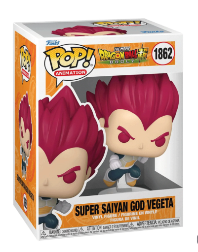 Funko Pop Dragon Ball Super Broly 1862 Super Saiyan God Vegeta 1862