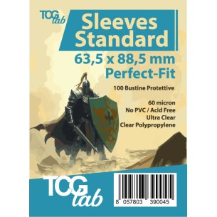 TcgLab Standard Sleeves Perfect Fit Ultra Clear
