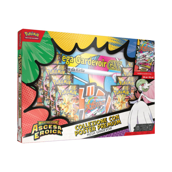 Pokemon Ascesa Eroica Collezione con Poster Premium Mega Gardevoir ITA